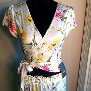 2 piece crop top and pants suit NWT